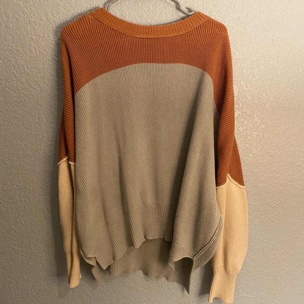 color  block sweater